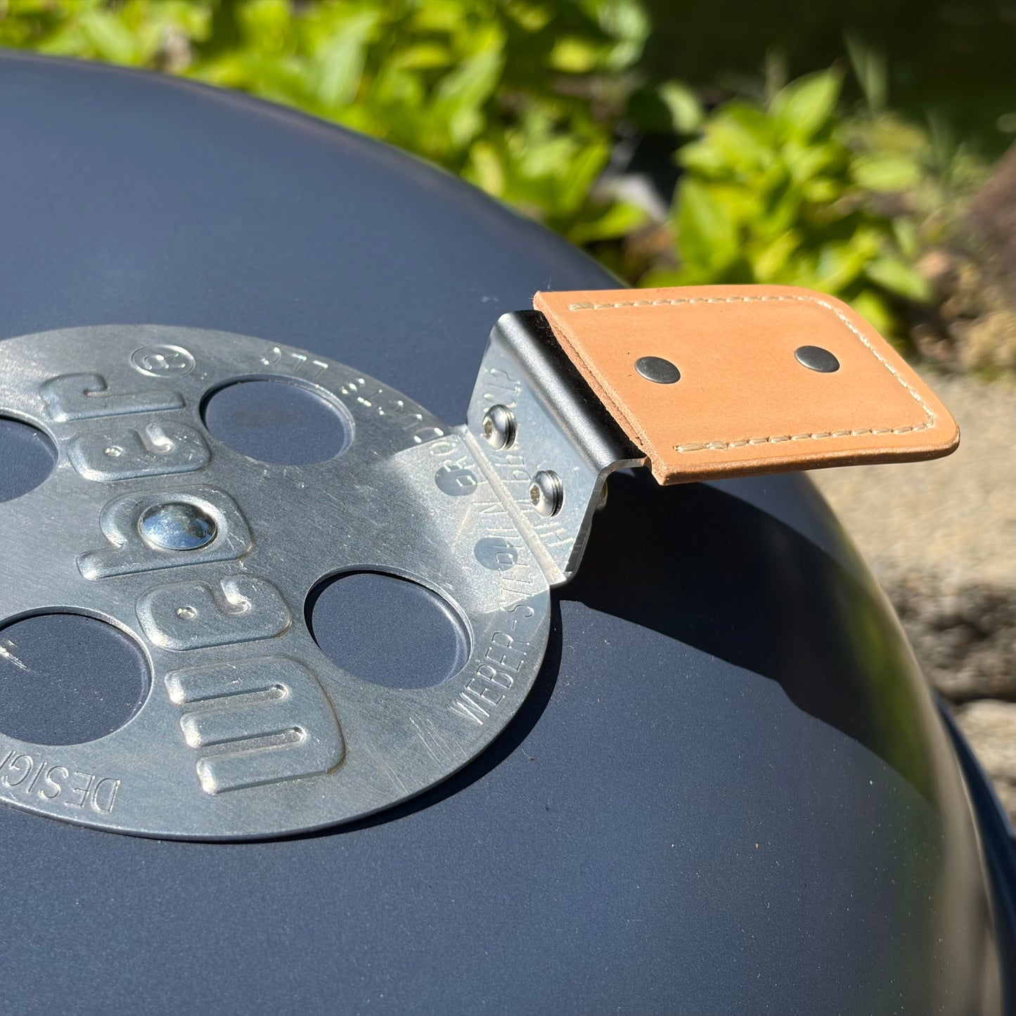 Hand Stitched Leather Vent Handle