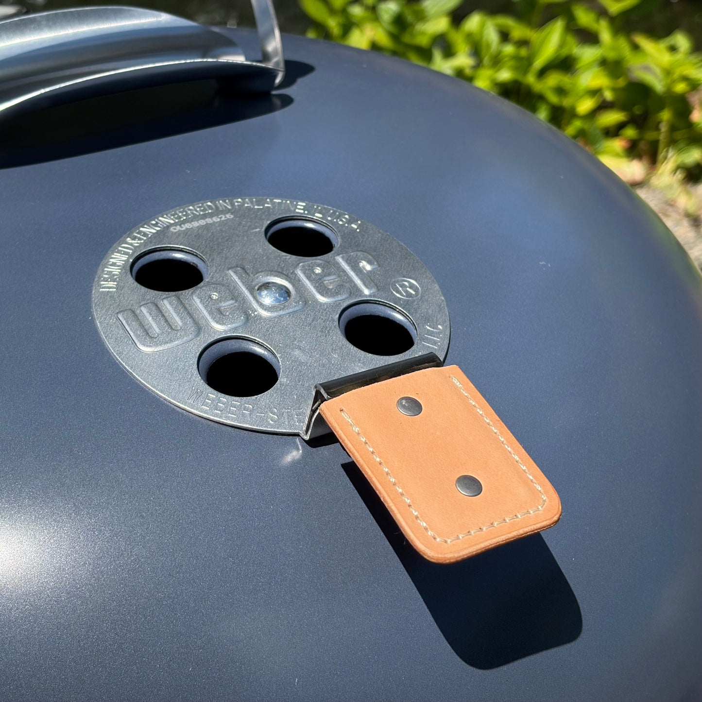 Hand Stitched Leather Vent Handle