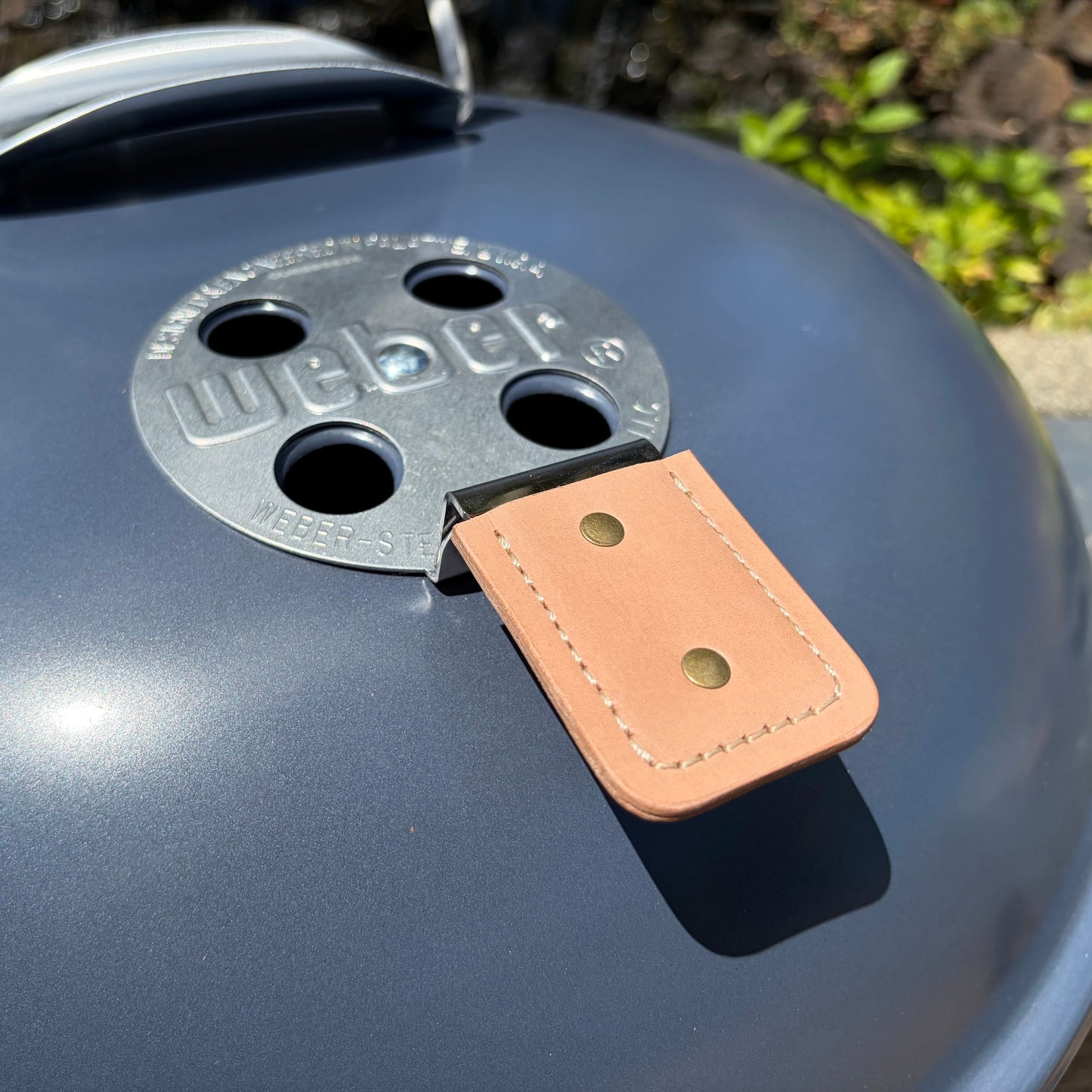 Hand Stitched Leather Vent Handle