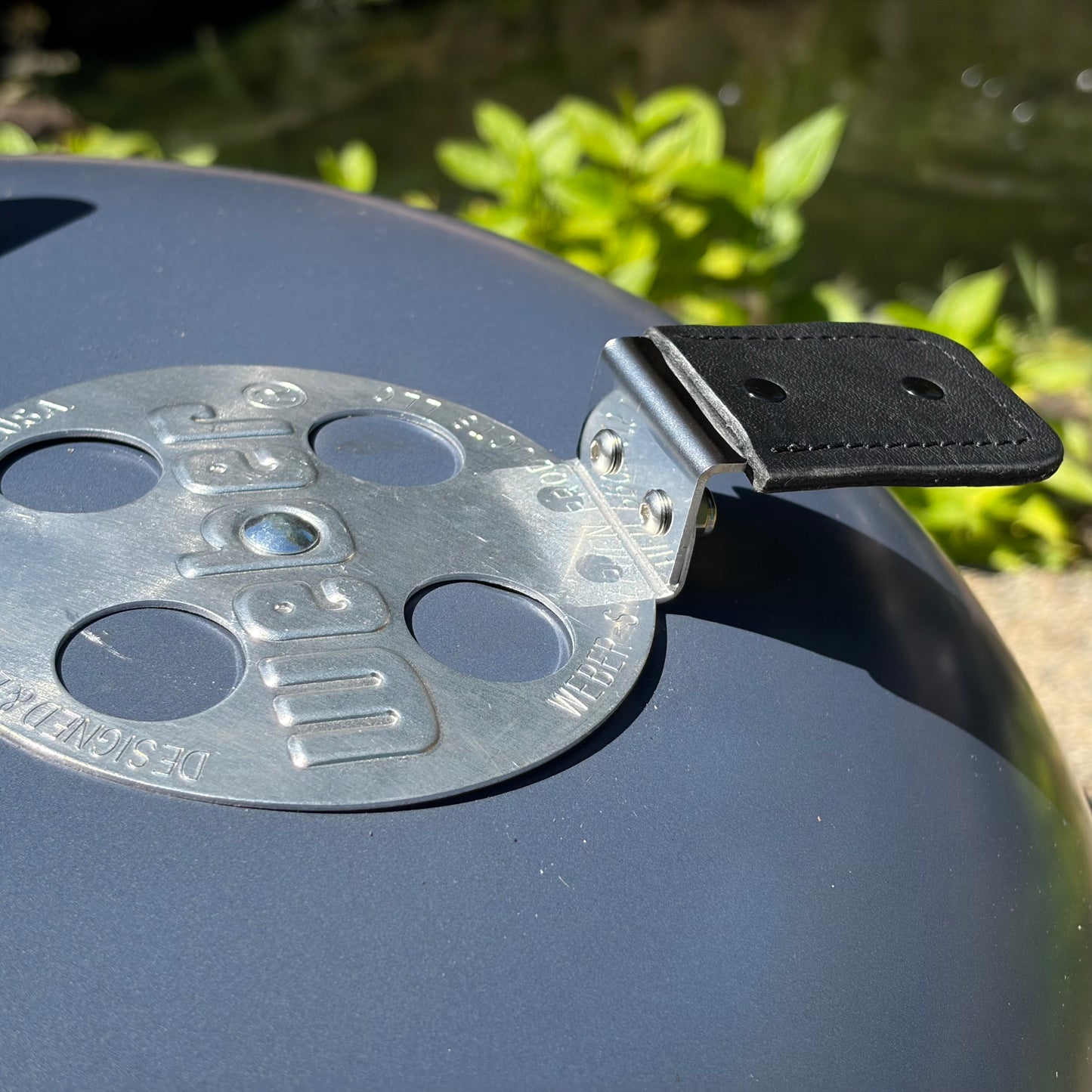 Hand Stitched Leather Vent Handle
