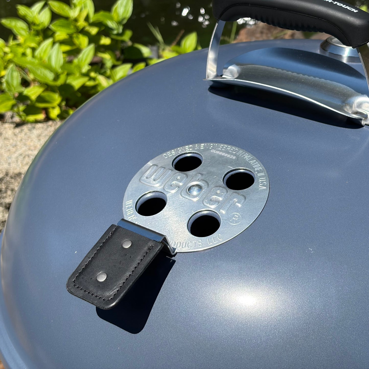 Hand Stitched Leather Vent Handle