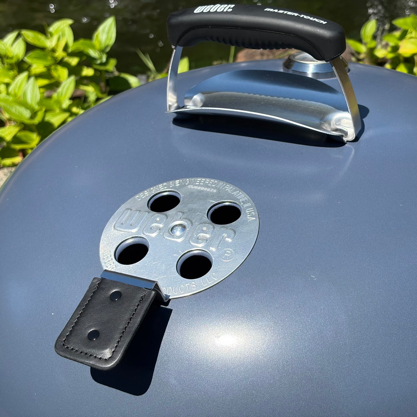 Hand Stitched Leather Vent Handle