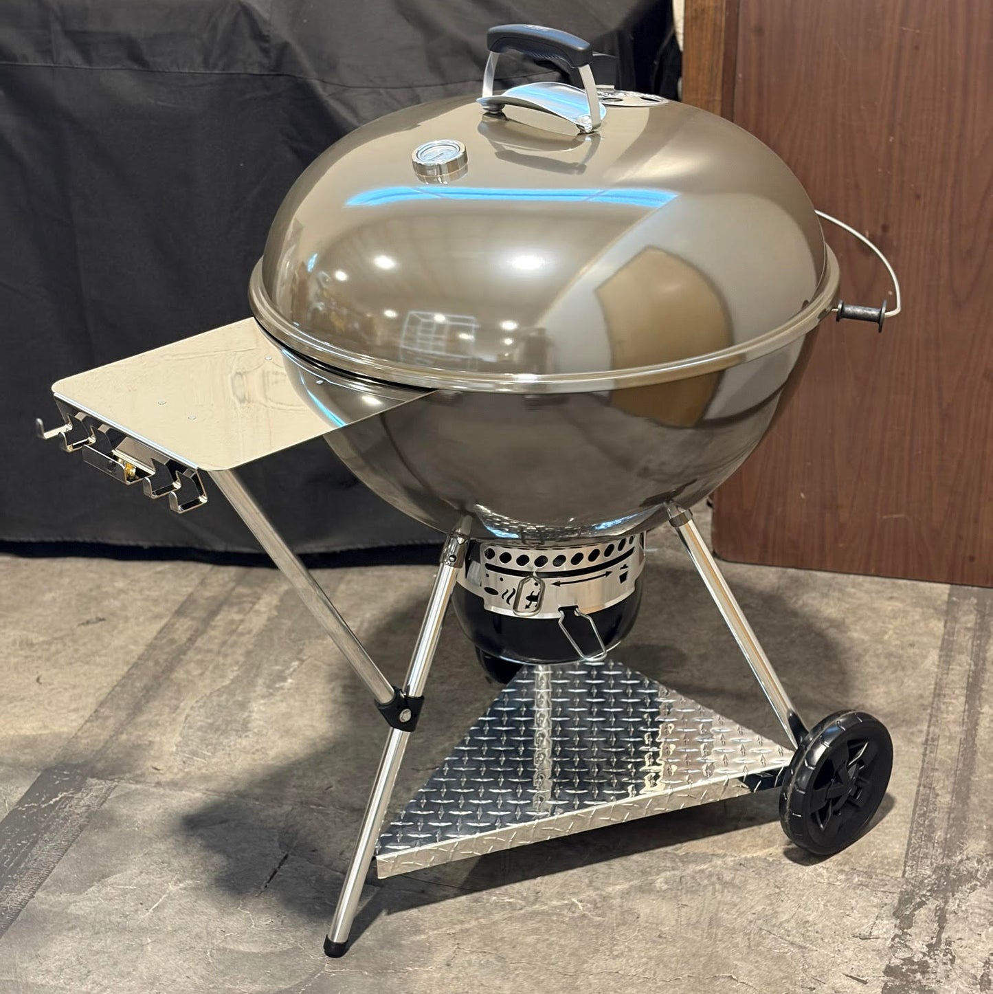 Weber 26" Kettle Aluminum Diamond Plate Lower Shelf